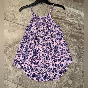 Philosophy Purple and Blue Floral Camisole Sleeveless Top Size Small